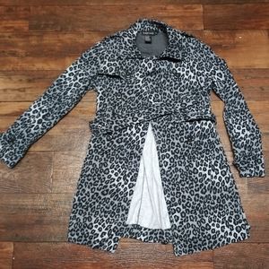 Rampage Leopard Trench Coat